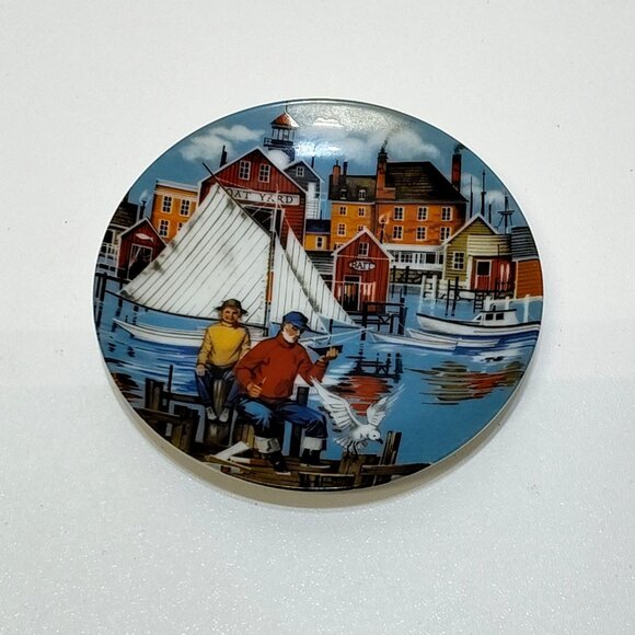 Avon American Portraits Plate Collection 1985 Set Of 5 Including Original Boxes - Picture 9 of 16